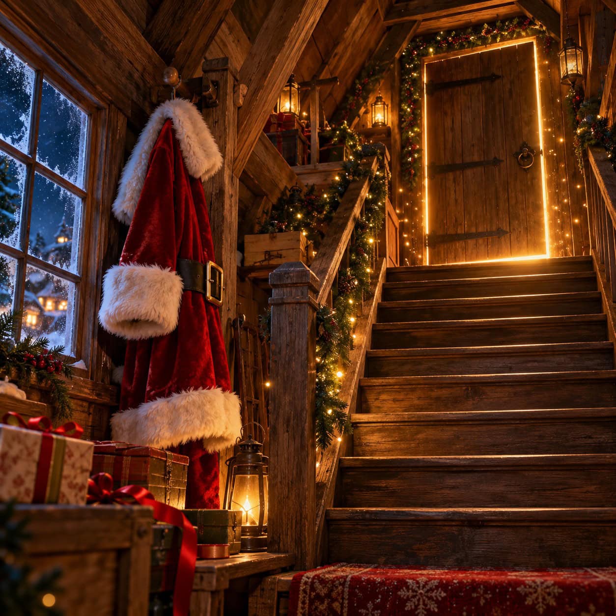 The Golden Door to Santa’s Loft The Golden Door to Santa’s Loft